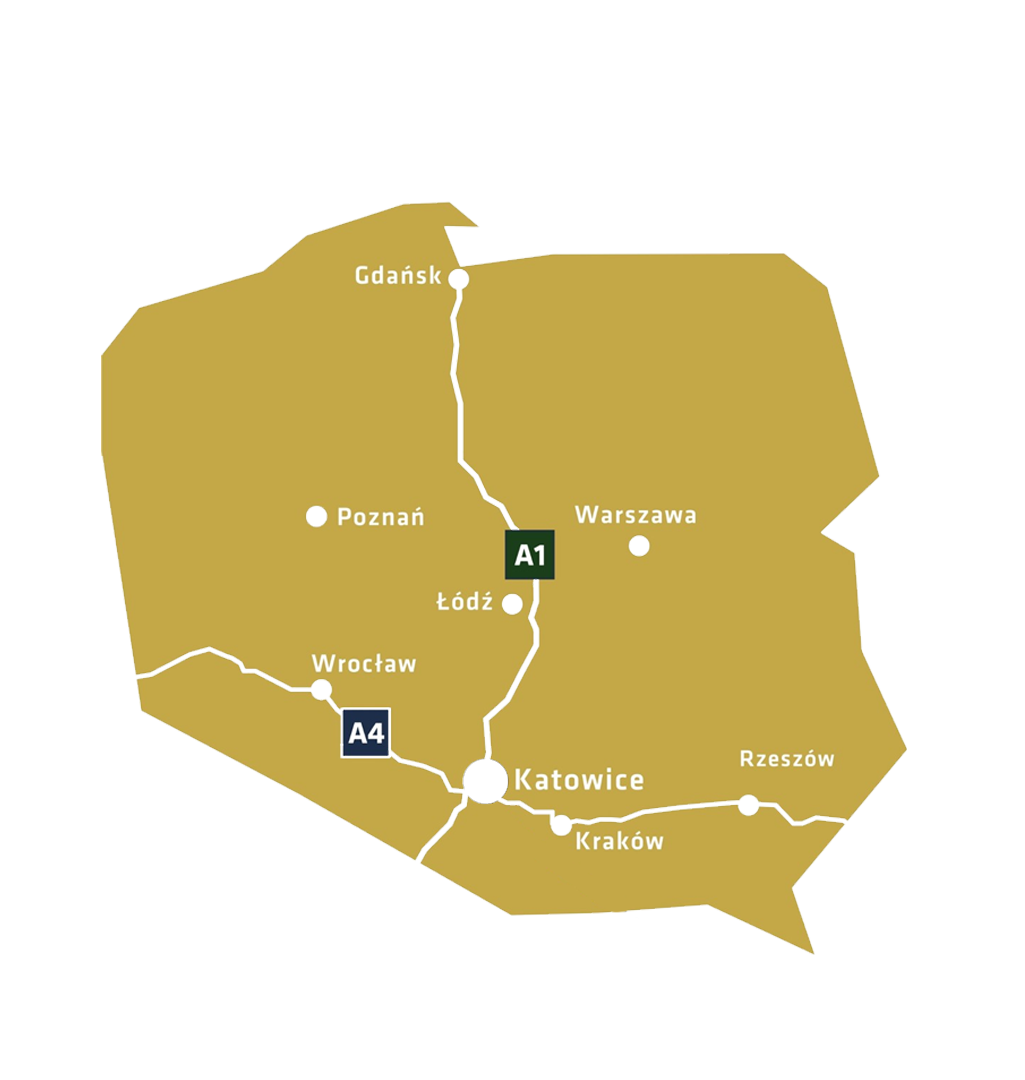 Poland transport map